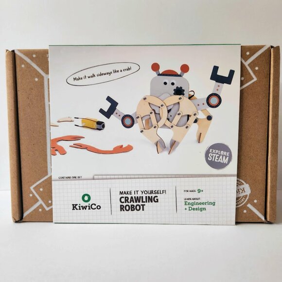 NEW KiwiCo. Kiwi Co. Crawling Robot Crab Science Kit Craft Engineering EASTER To - Picture 5 of 13